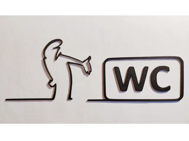 WC door hanger from the iconic cartoon "La Linea" Balum Balum.