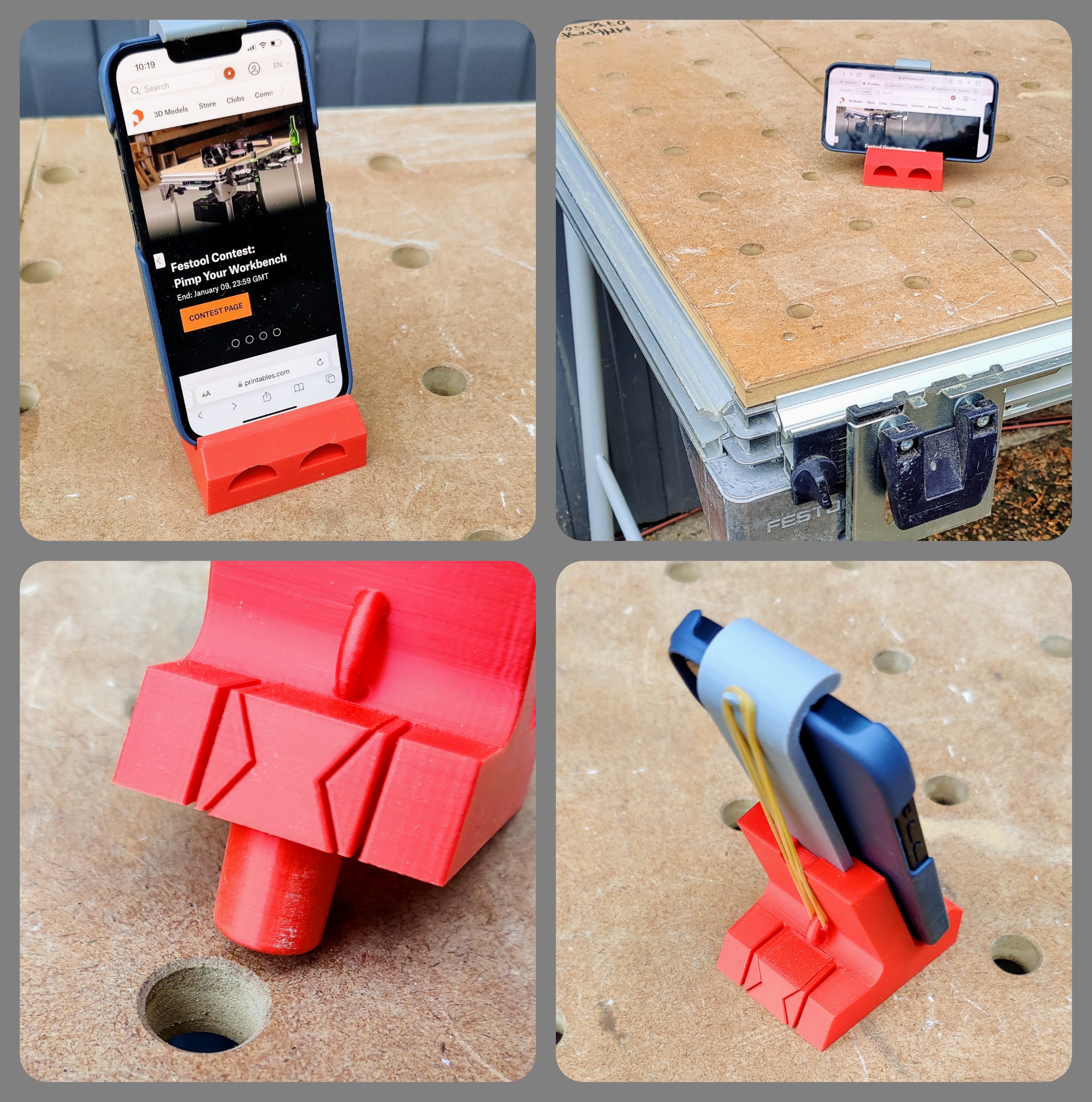 Festool MFT Doghole Phone/Tablet Holder