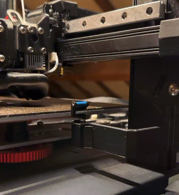 Nozzle Auto-Cleaning Mount for Ender 3 S1 and Similar with Printers Bambulab wiper and steel brush (with GCODE)