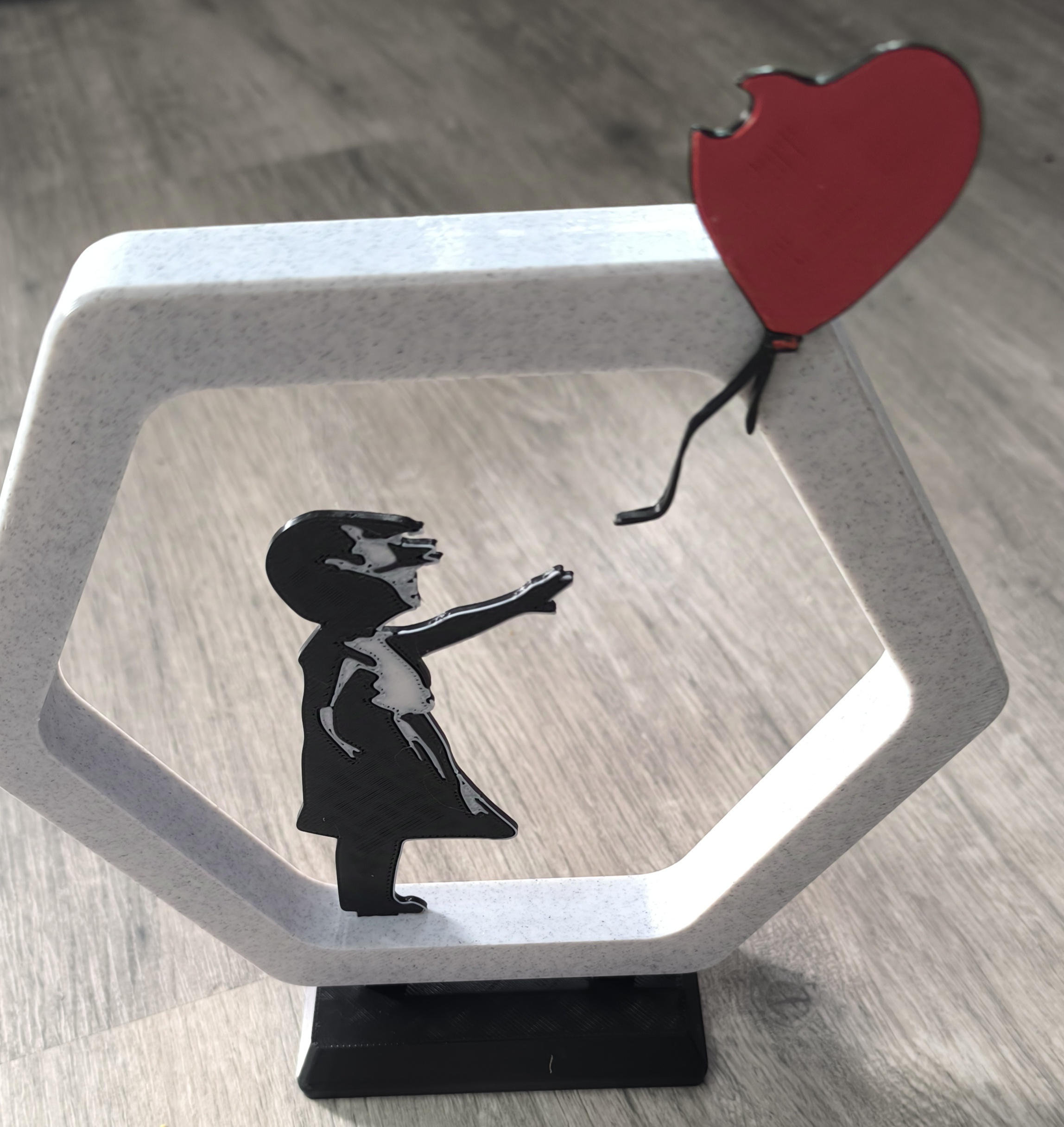Banksy frame "balloon girl" for AMS