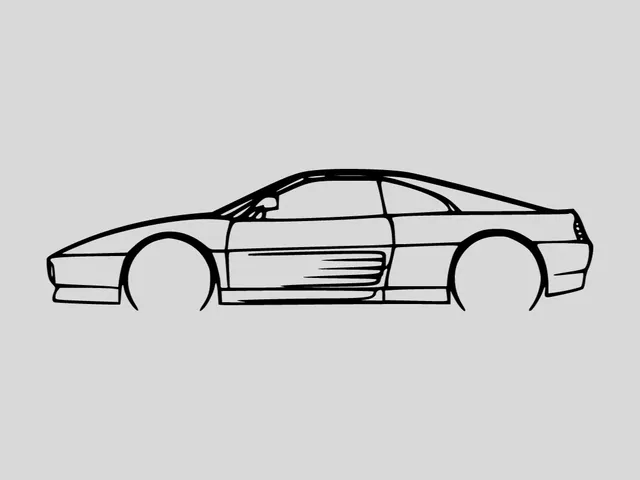 Ferrari 348 wallart