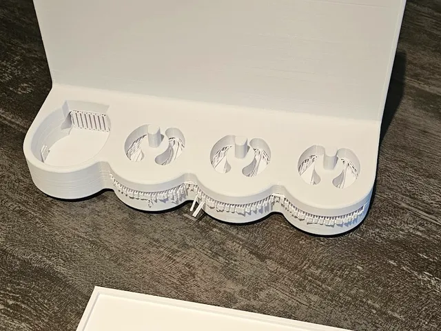 OralB Braun Triple Toothbrush Holder with Charger Base and drip drawer