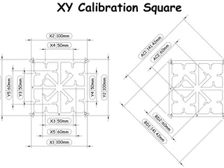 XY Calibration Square by DirtyDovaDesign | Download free STL model ...