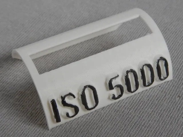 Schablone für DX-Code ISO 5000; Template for DX code ISO 5000