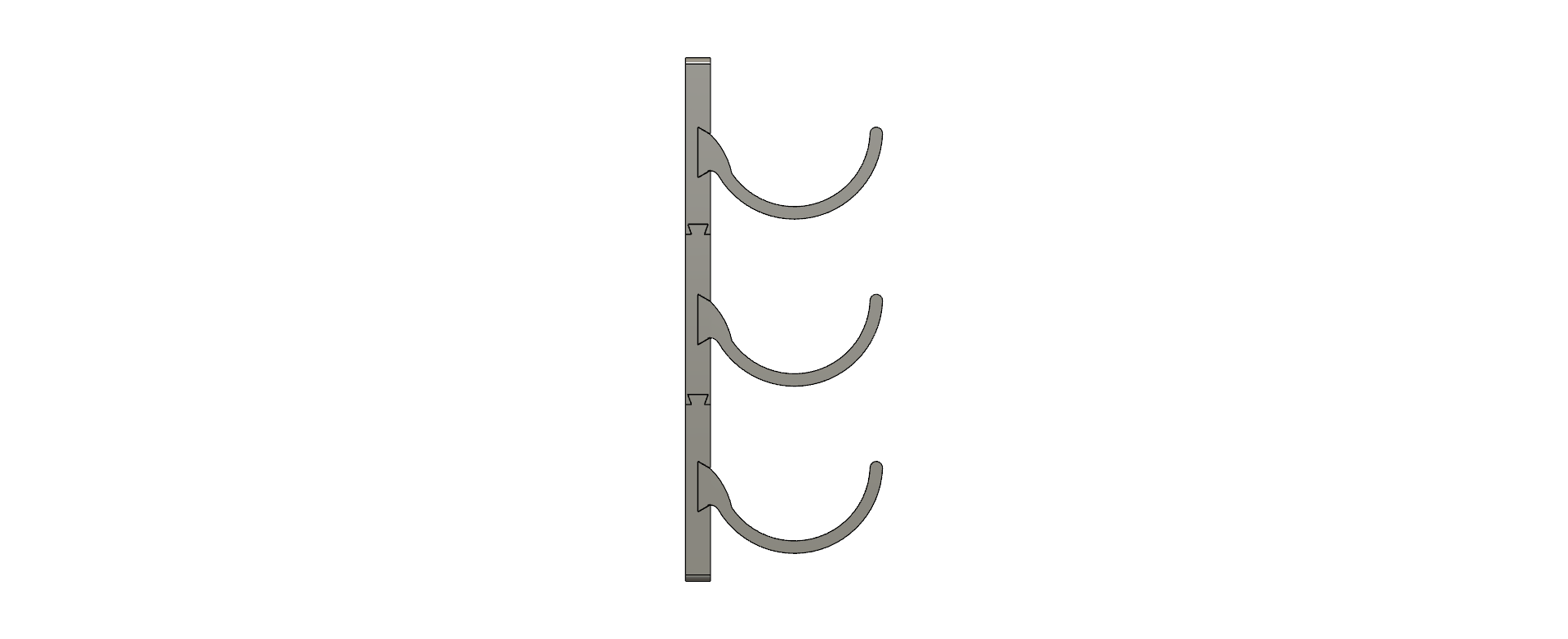 Miniatura 2 do modelo 3D Modular Bottle Rack