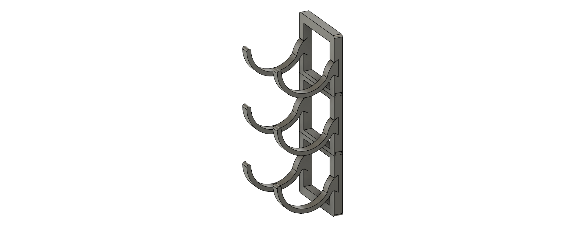 Miniatura 3 do modelo 3D Modular Bottle Rack