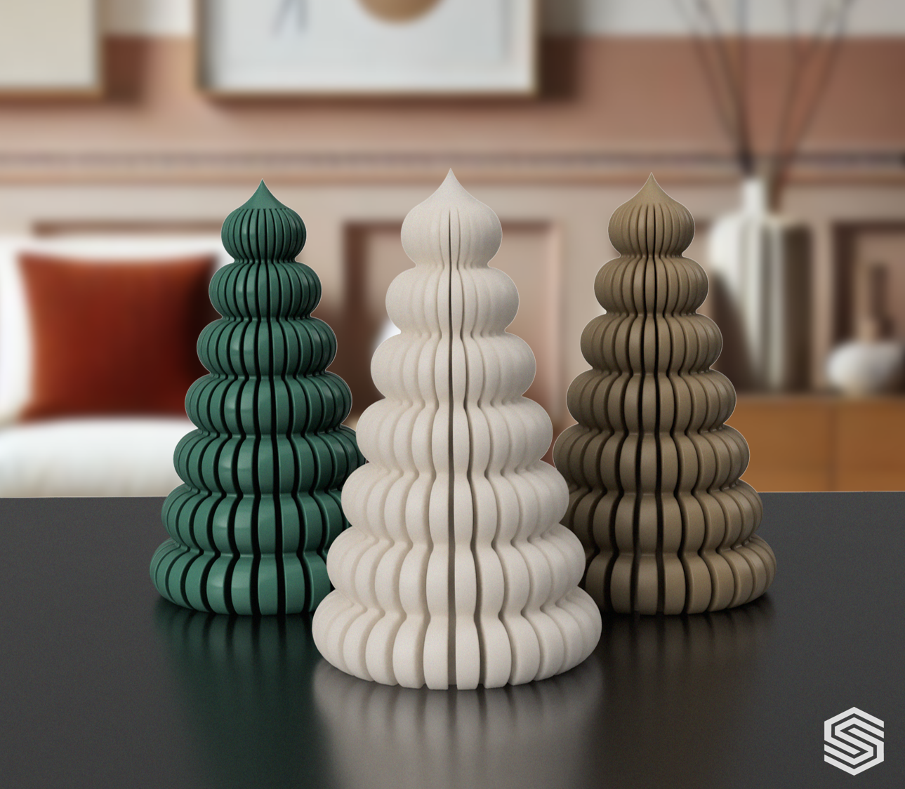 Wavy Christmas Tree (tealight possible)