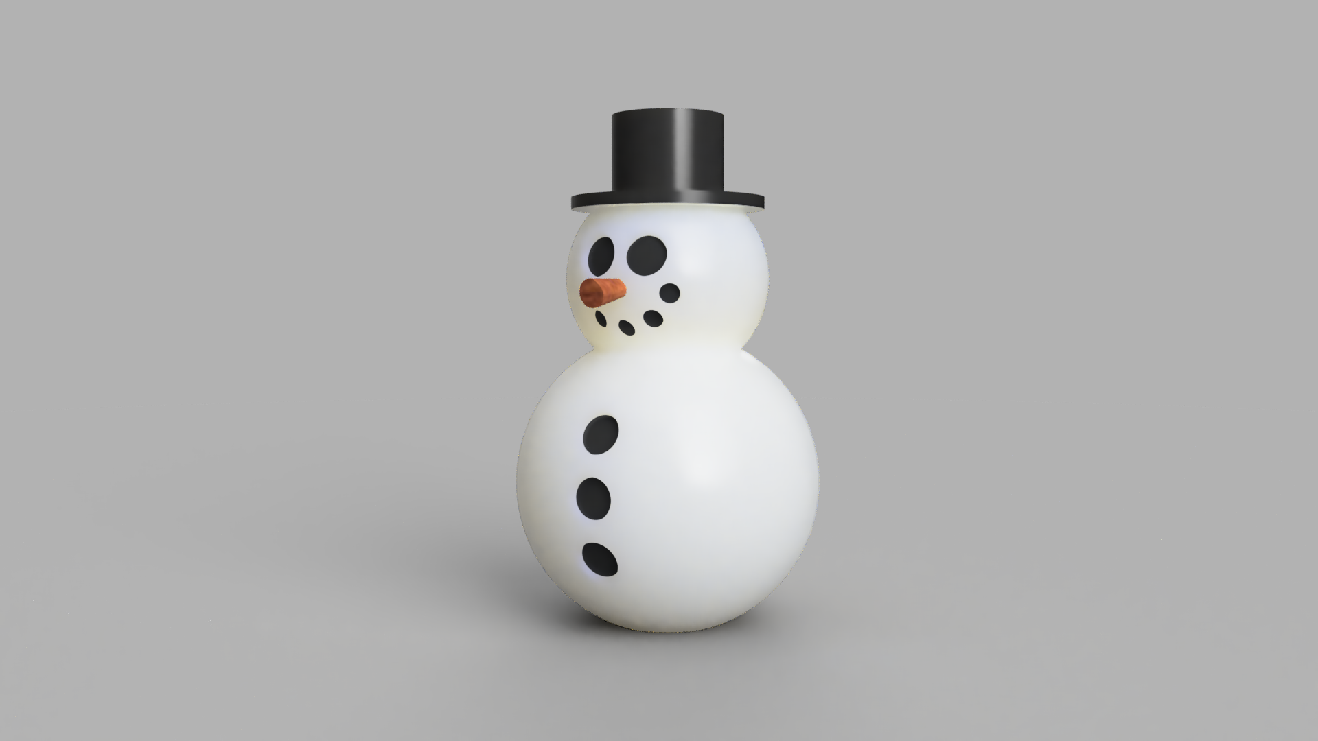 Cute Snowman – Small Decorative Christmas Figure (50mm)
