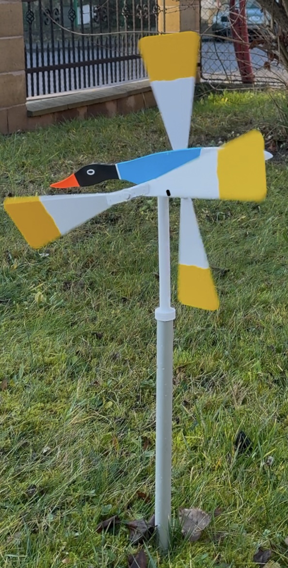 Duck wind spinner