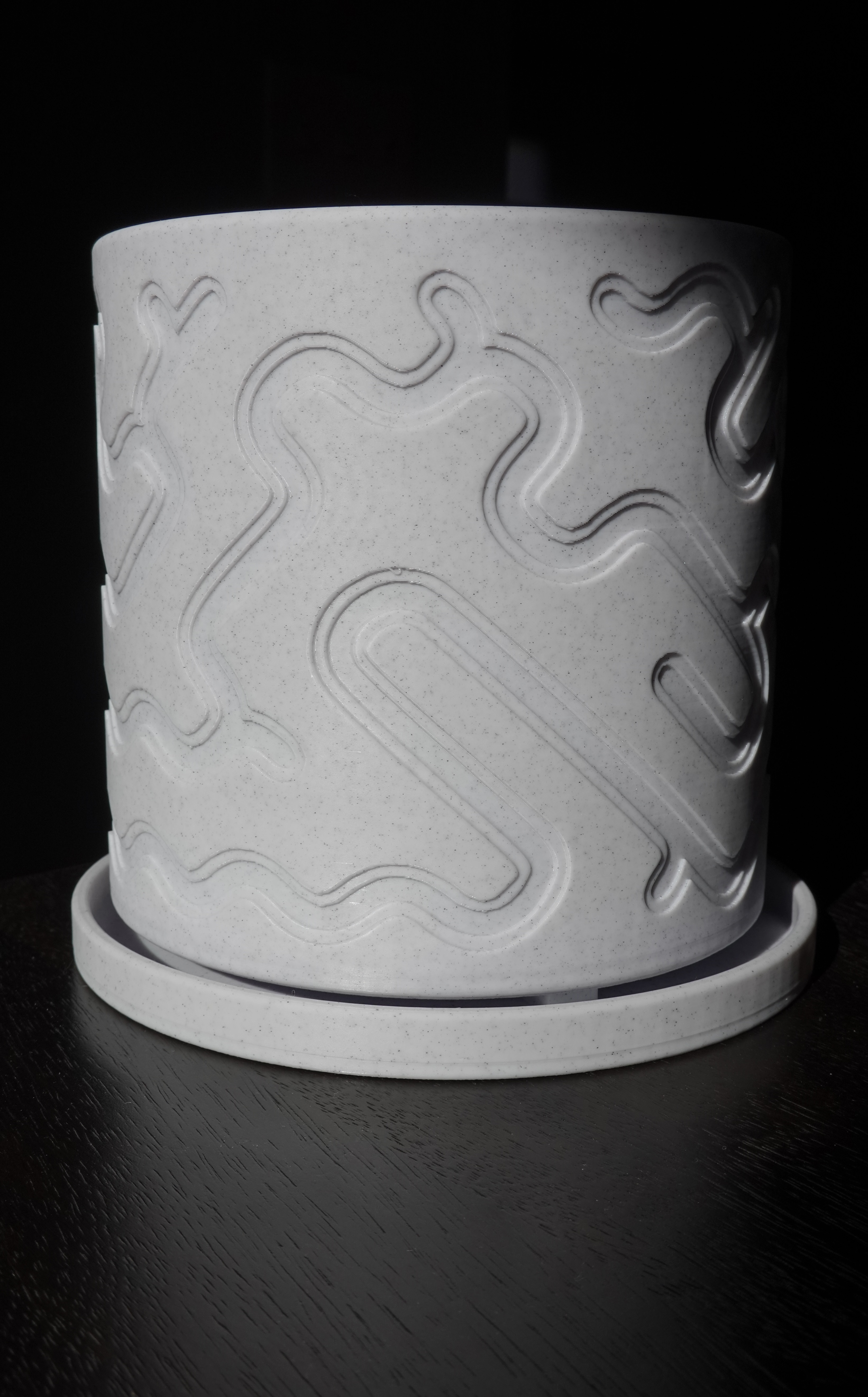 Algorithmically Generated 6" Plant Pot