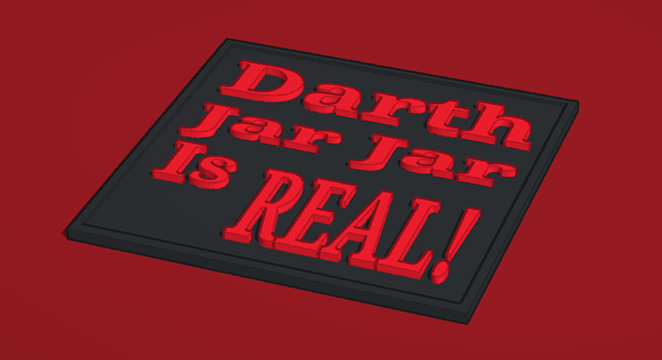 Darth Jar Jar sign