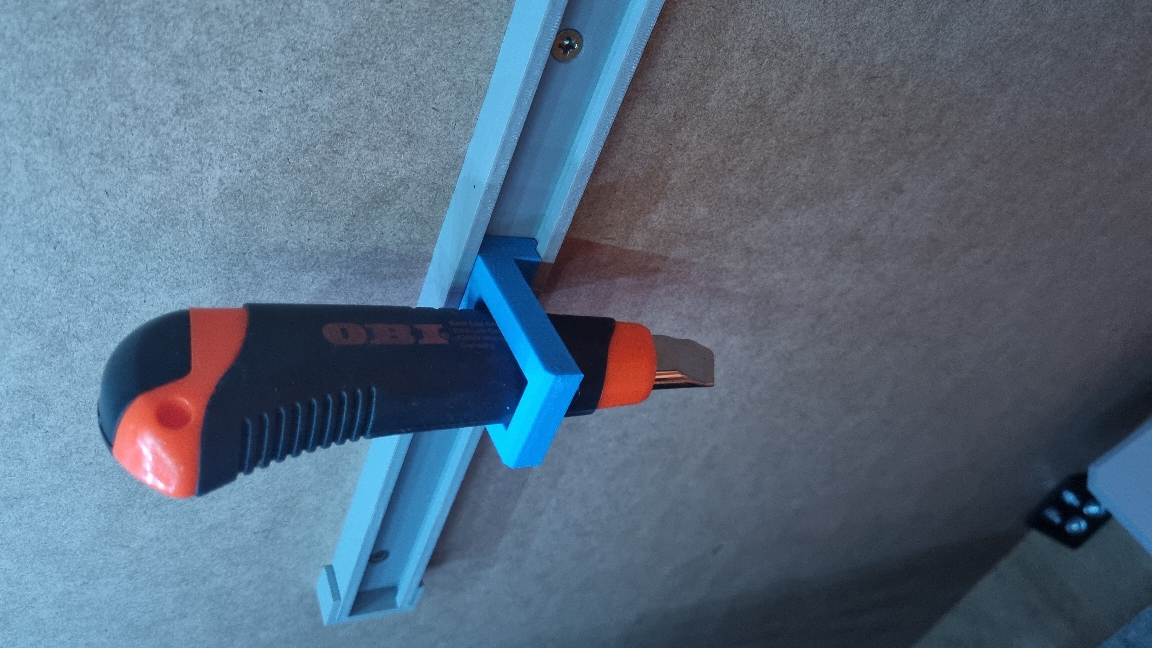 Modular Tool Rail System - wallpaper knife mount
