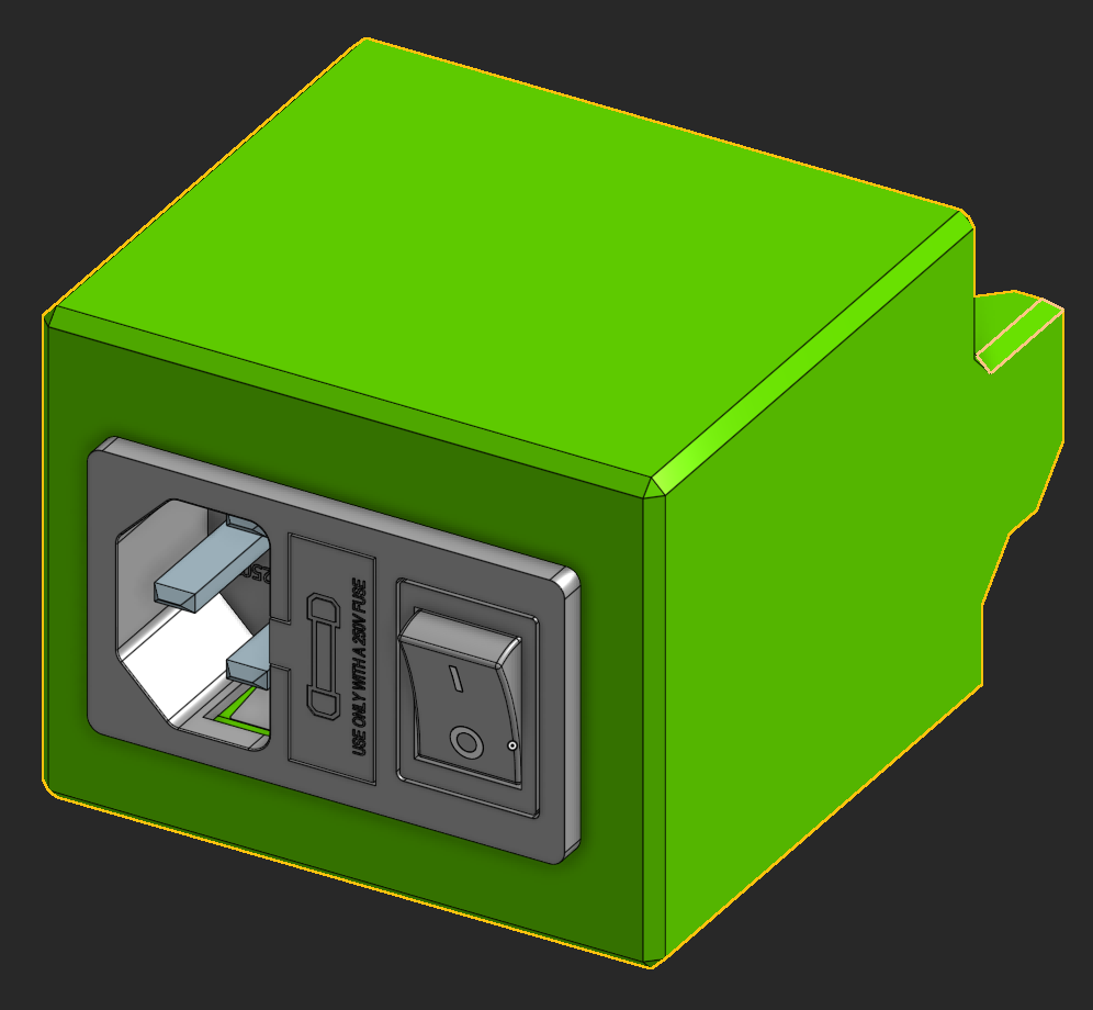 IEC320 C14 AC socket for PSU mount for Rat-Rig V-Minion