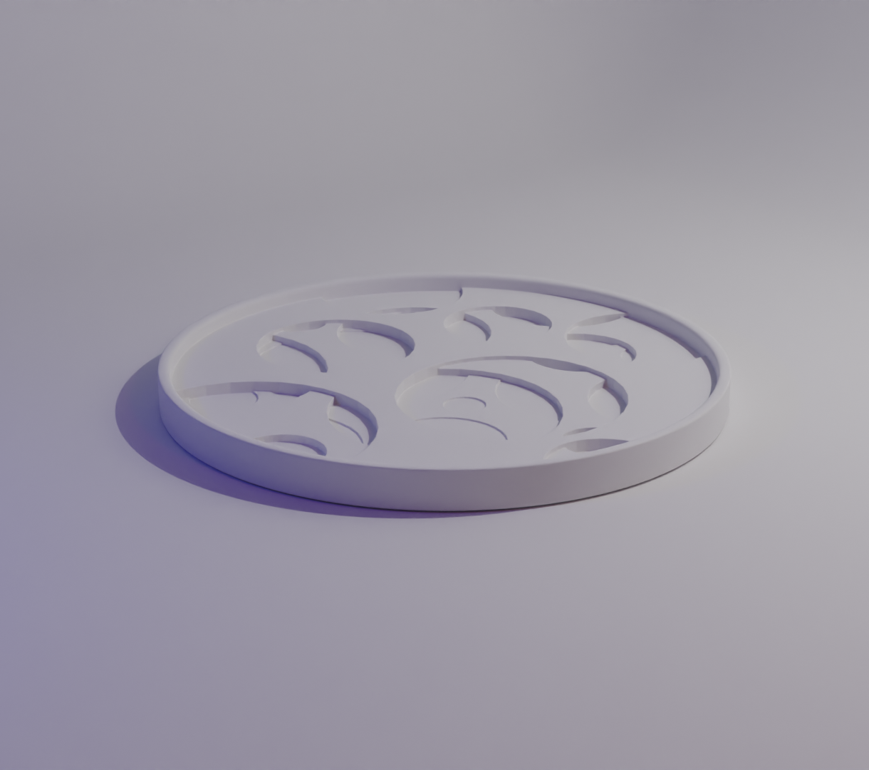 Miniatura 3 do modelo 3D Coaster with circle pattern