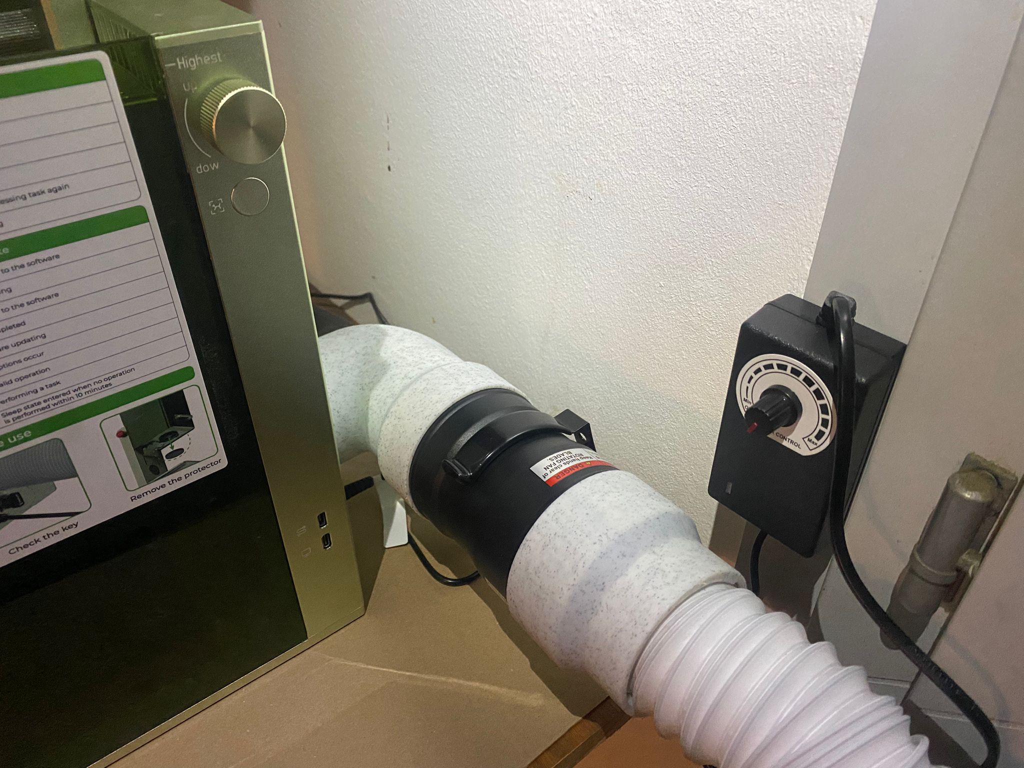 XTOOL F1 - 90° connection hose including a more powerful and cheaper turbine!