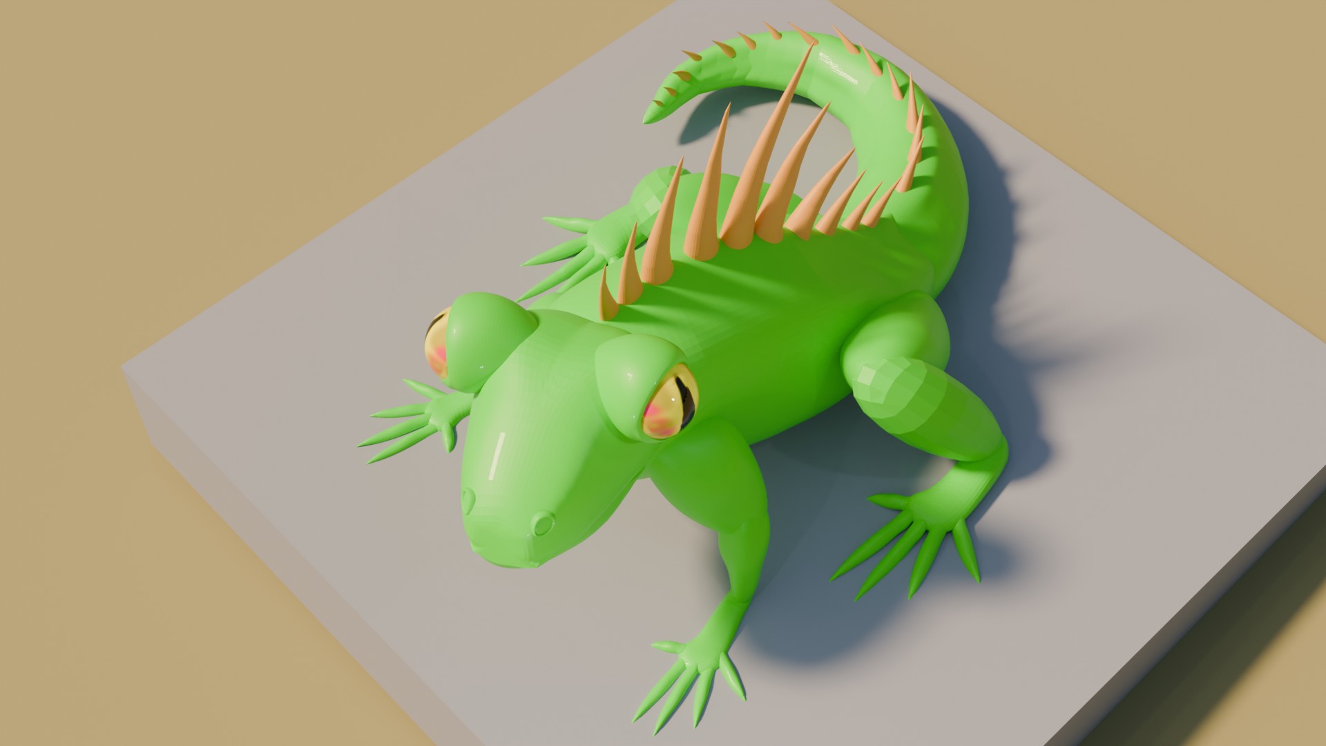 Spiky Cute Lizard