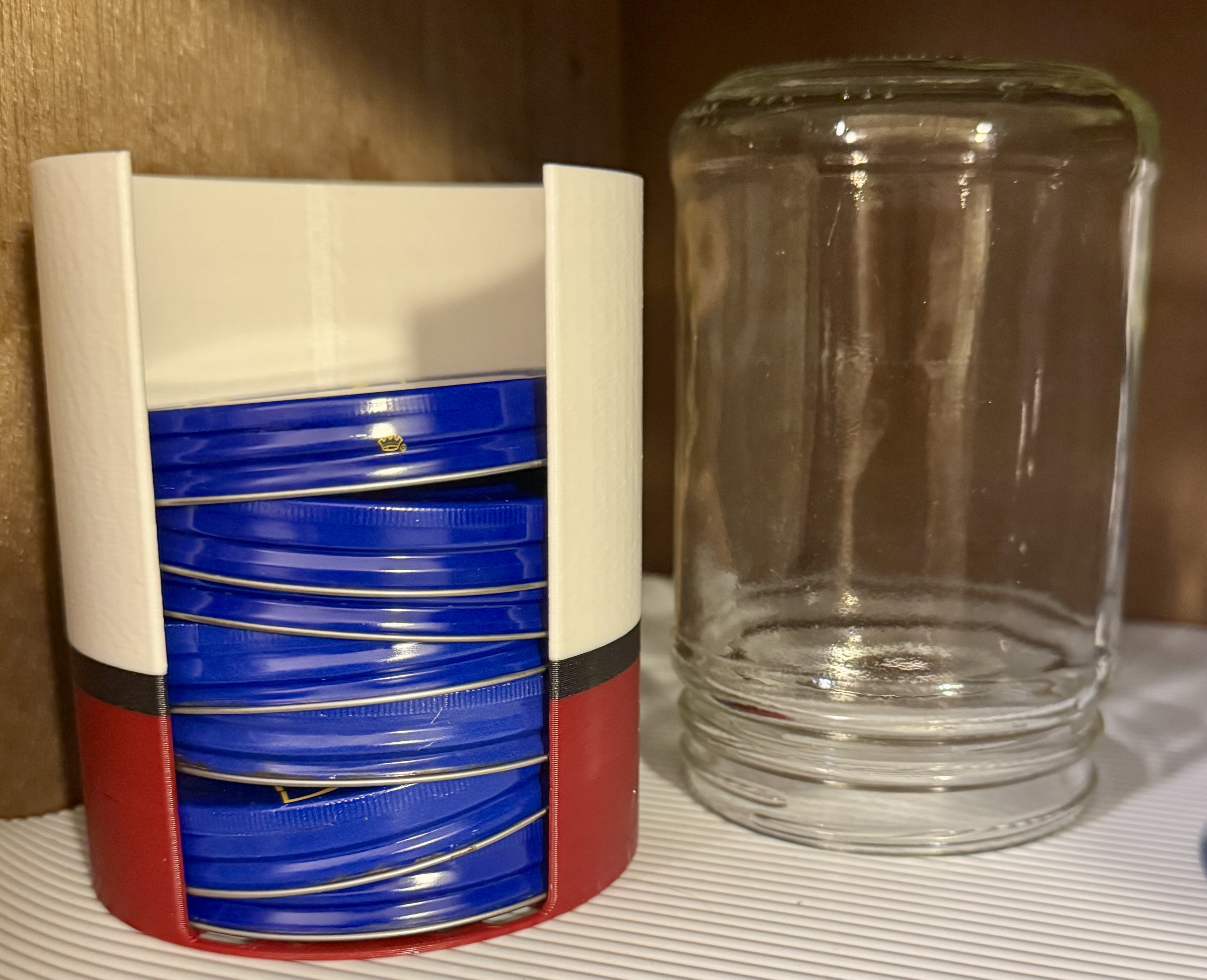 Jar Lid Holder – Parametric 3D Model for Canning & Recycled Jars