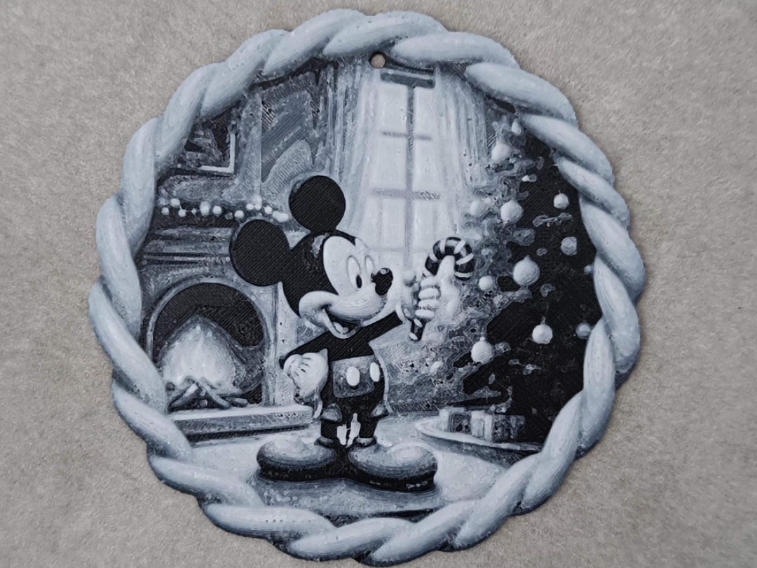 Mickey Mouse Candy Cane Christmas Ornament
