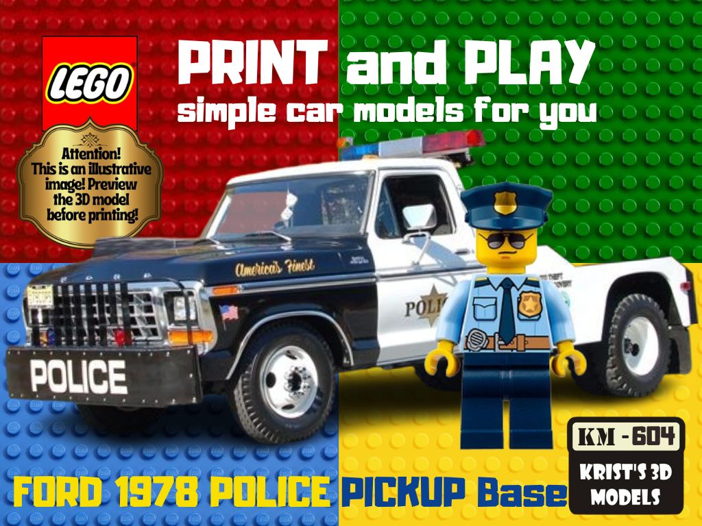 LEGO FORD 1978 Police Pickup Base