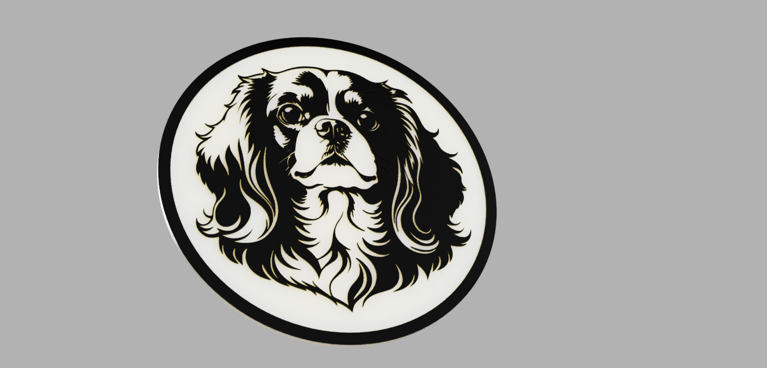 Cavalier king charles spaniel coaster