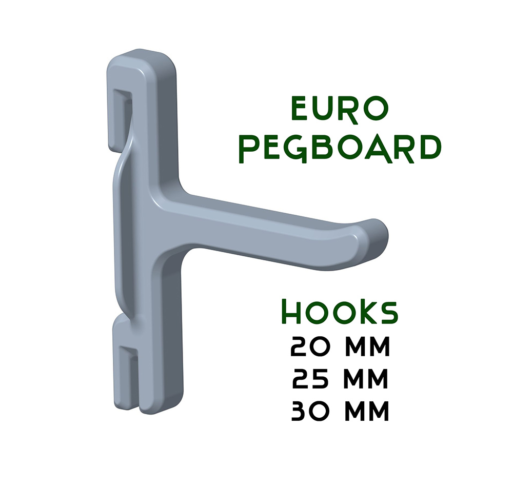 Euro Pegboard Hook Küpper