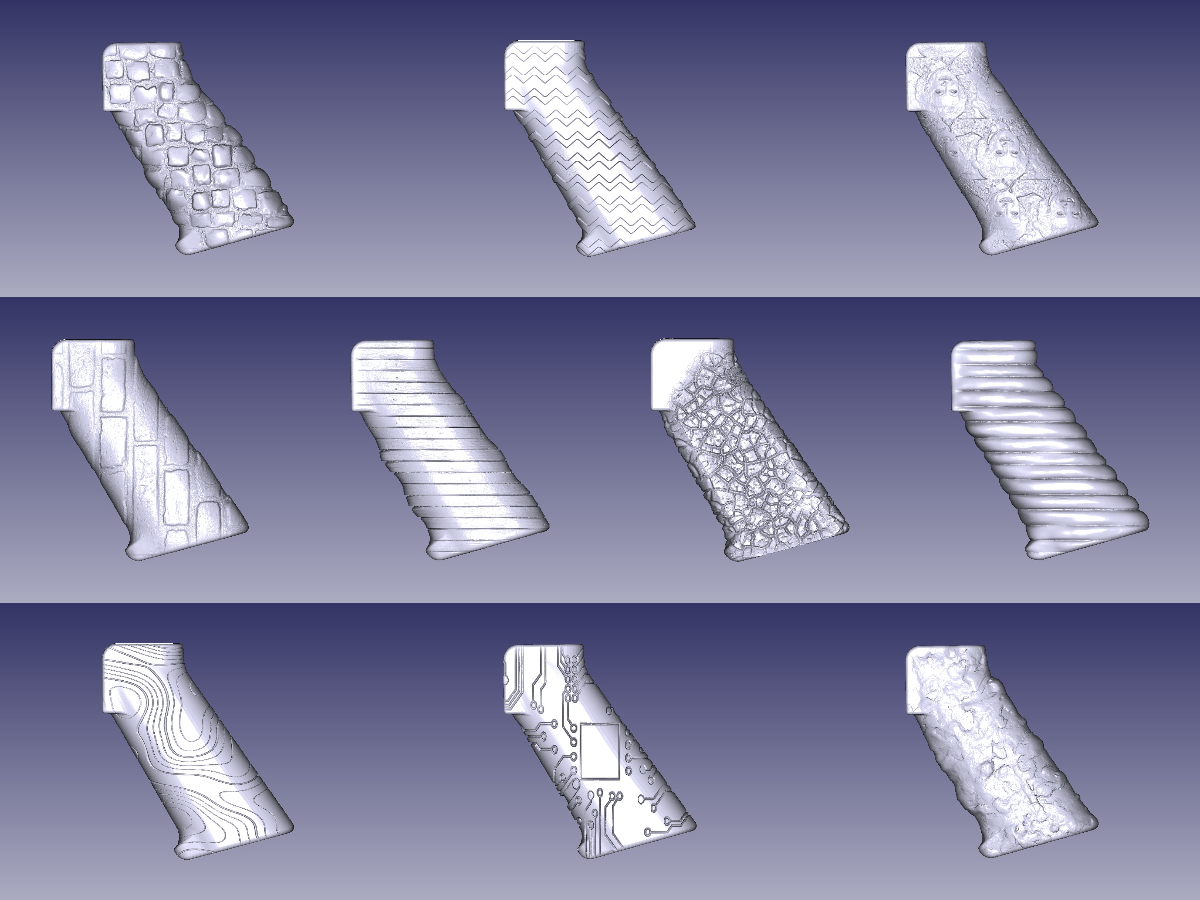 A Ten Pack Of AR Grips