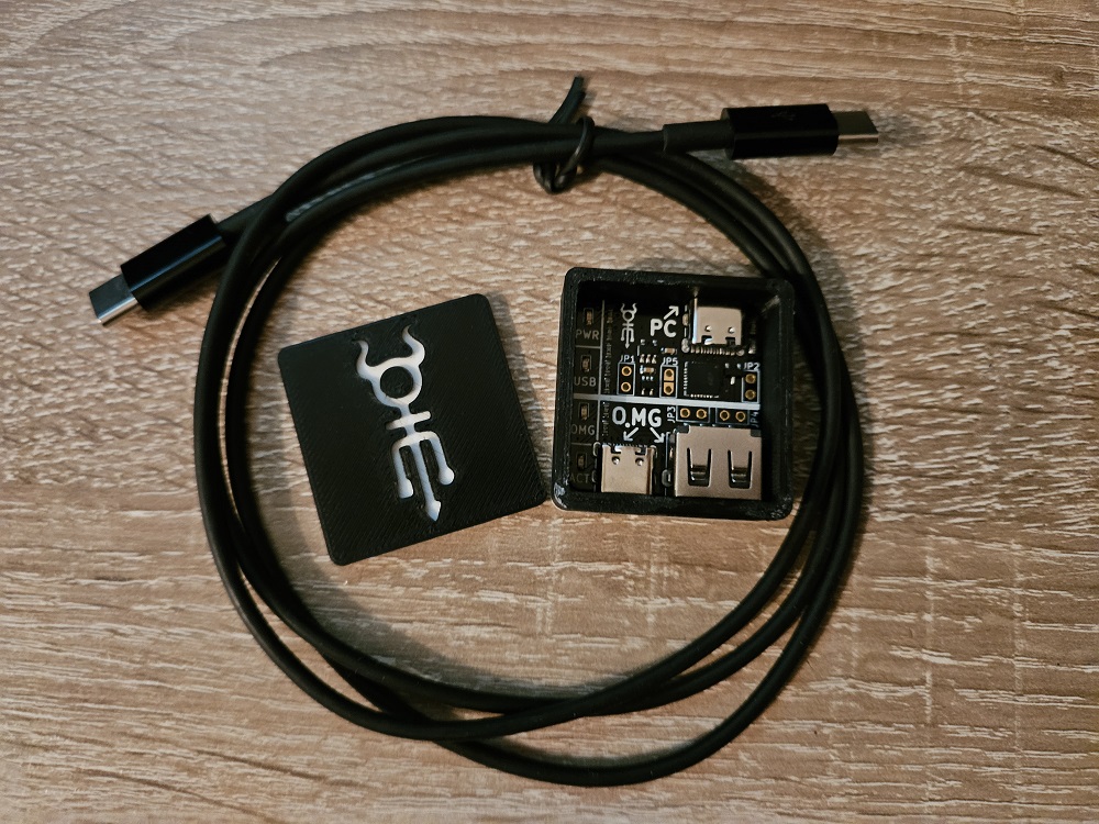 O.MG programmer usb A+C case