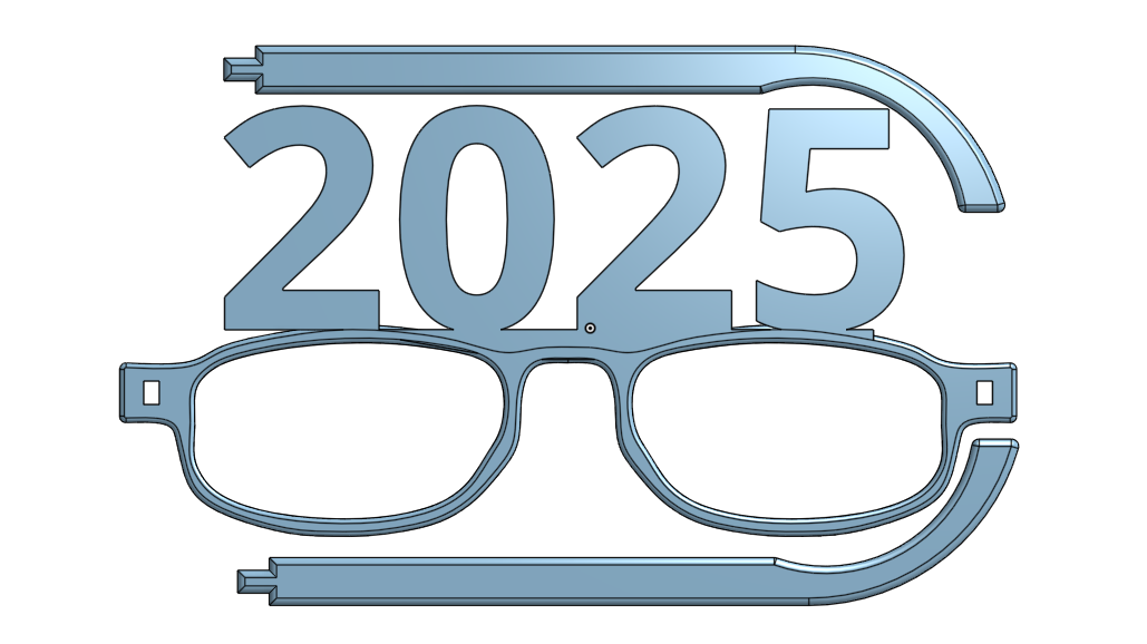 2025 New Years Glasses