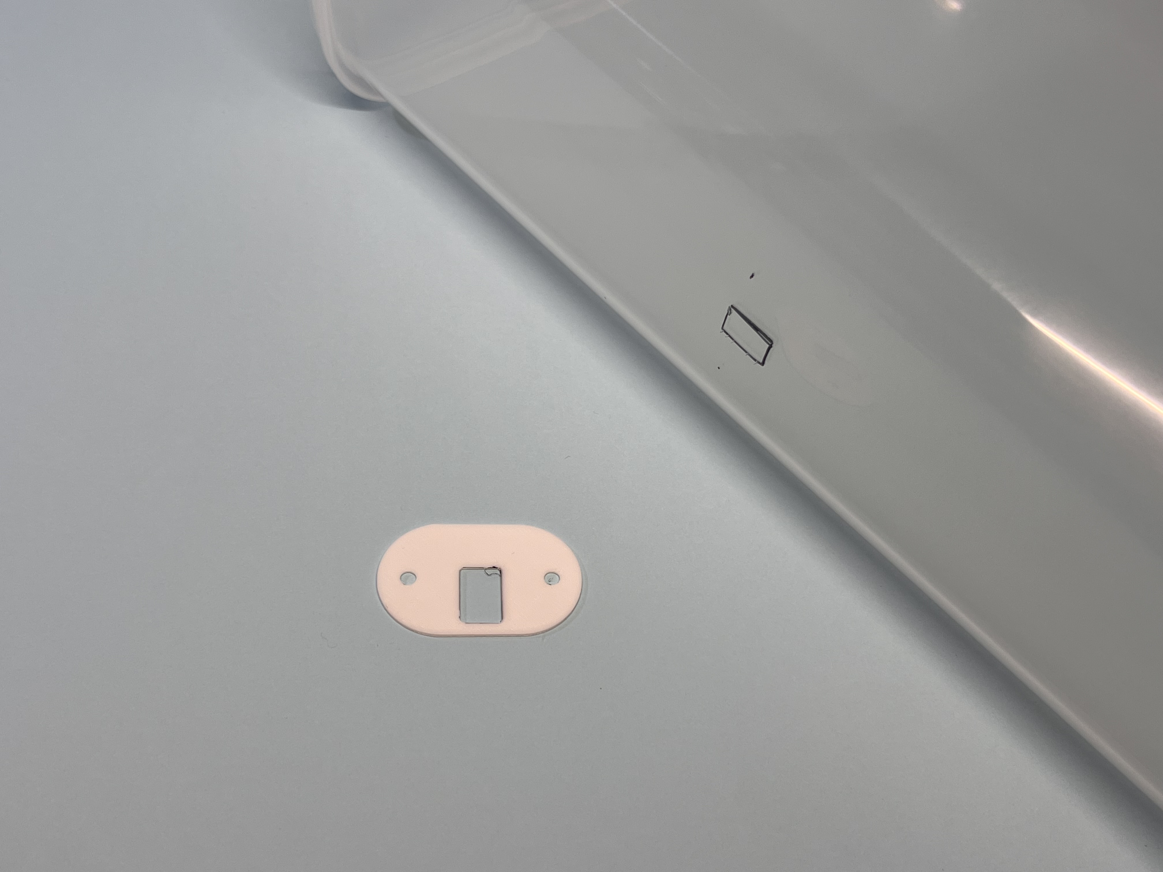Footprint pattern paper for  DryBox Outlet (M10)