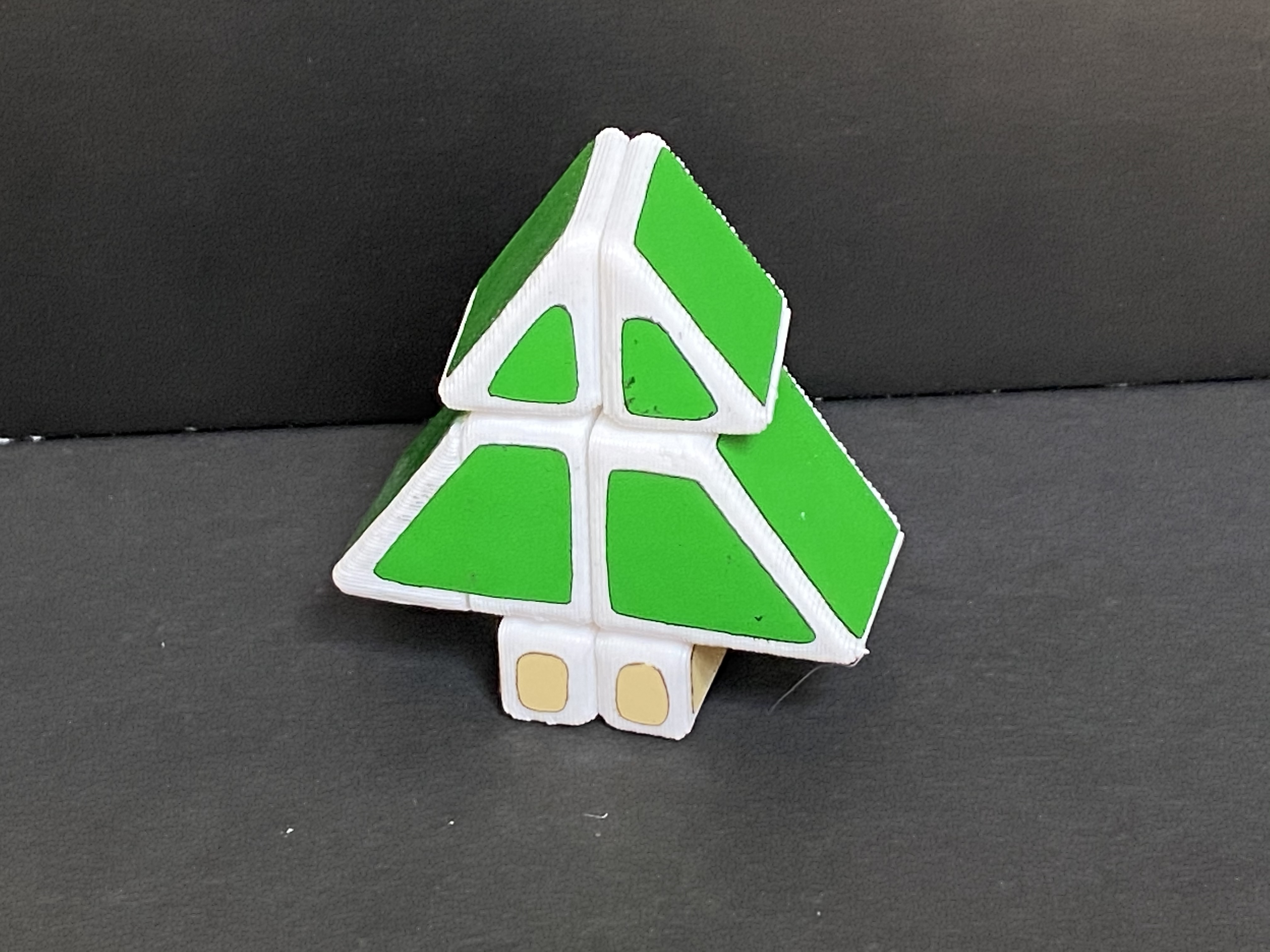 Rubik's Cube 1x2x3 - Christmas Tree Edition