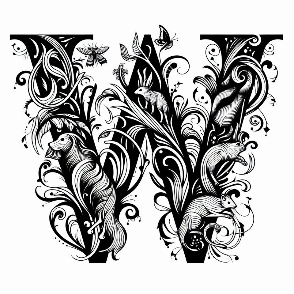 Letter W by Nina Máčová | Download free STL model | Printables.com