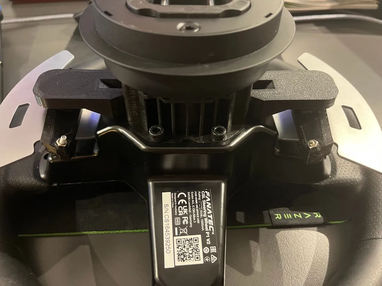Fanatec P1 V2 QR2 Magnetic Shifter Mod Mounts by Nuel Celet 