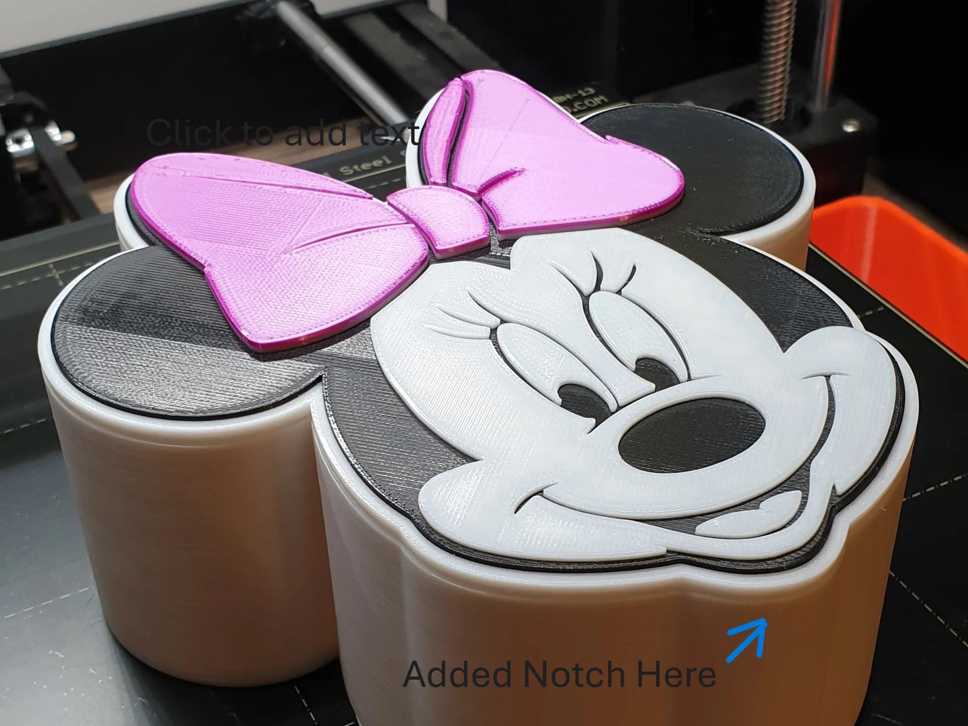 Minnie Mouse Box and Lid Remix - Added Notch — miniatura 2