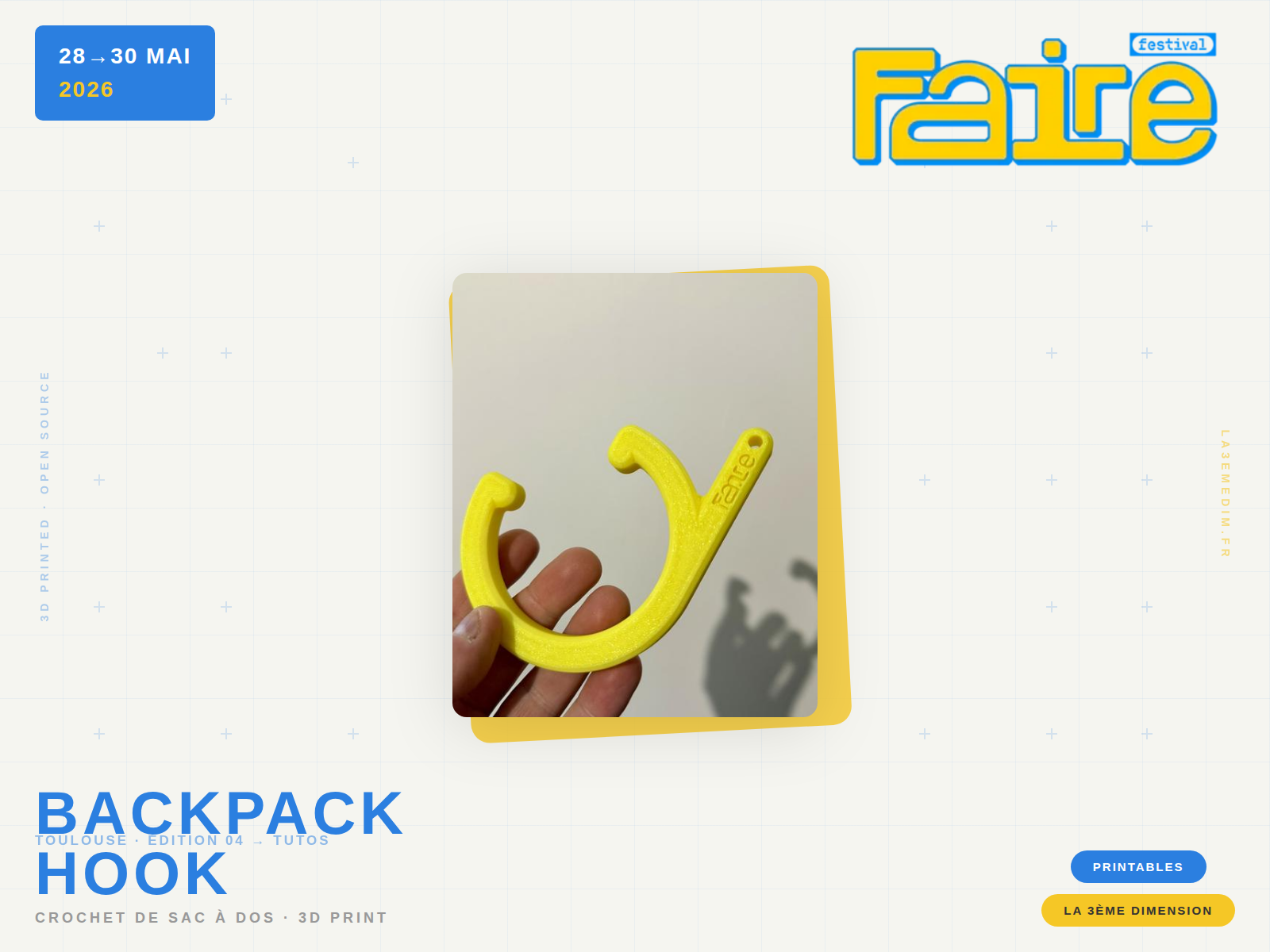 Backpack Holder Hook × Faire Festival