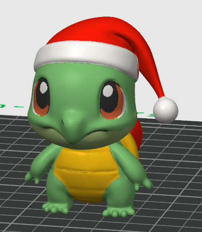 Cute Christmas Turtle Figure