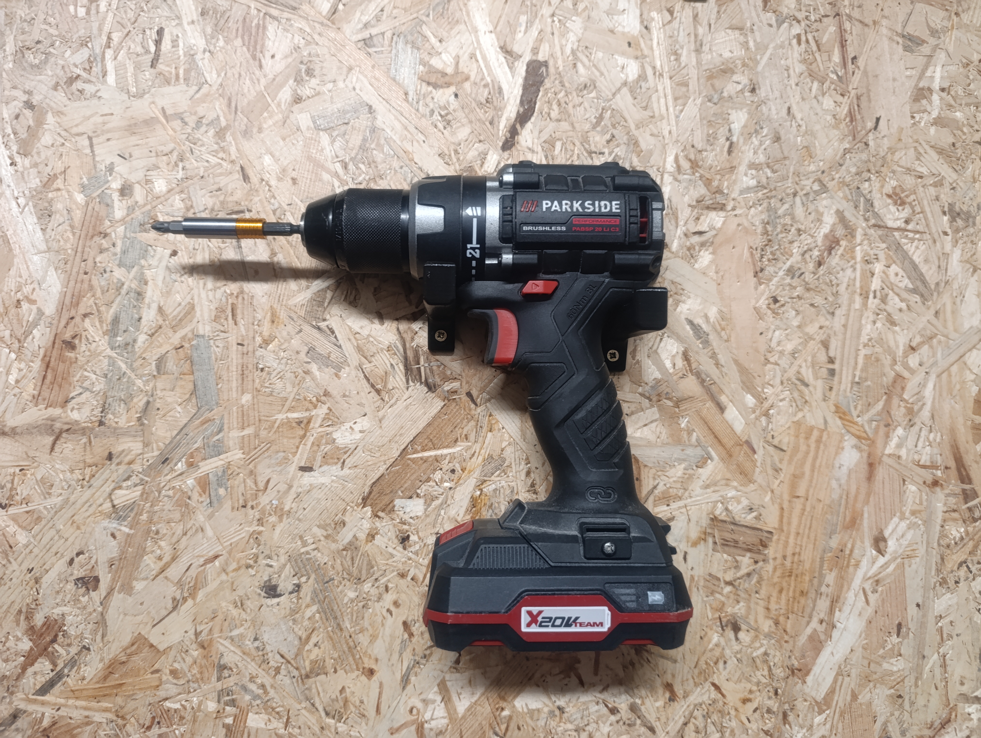 Workshop wall tool holder