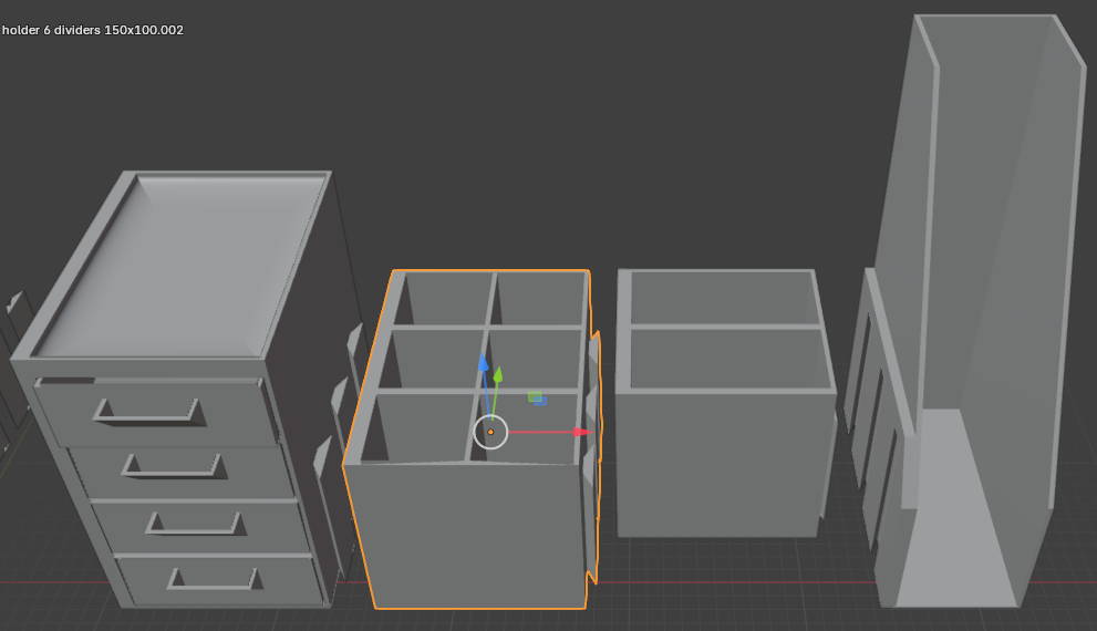 Miniatura 4 do modelo 3D MODULAR DESK ORGANISER