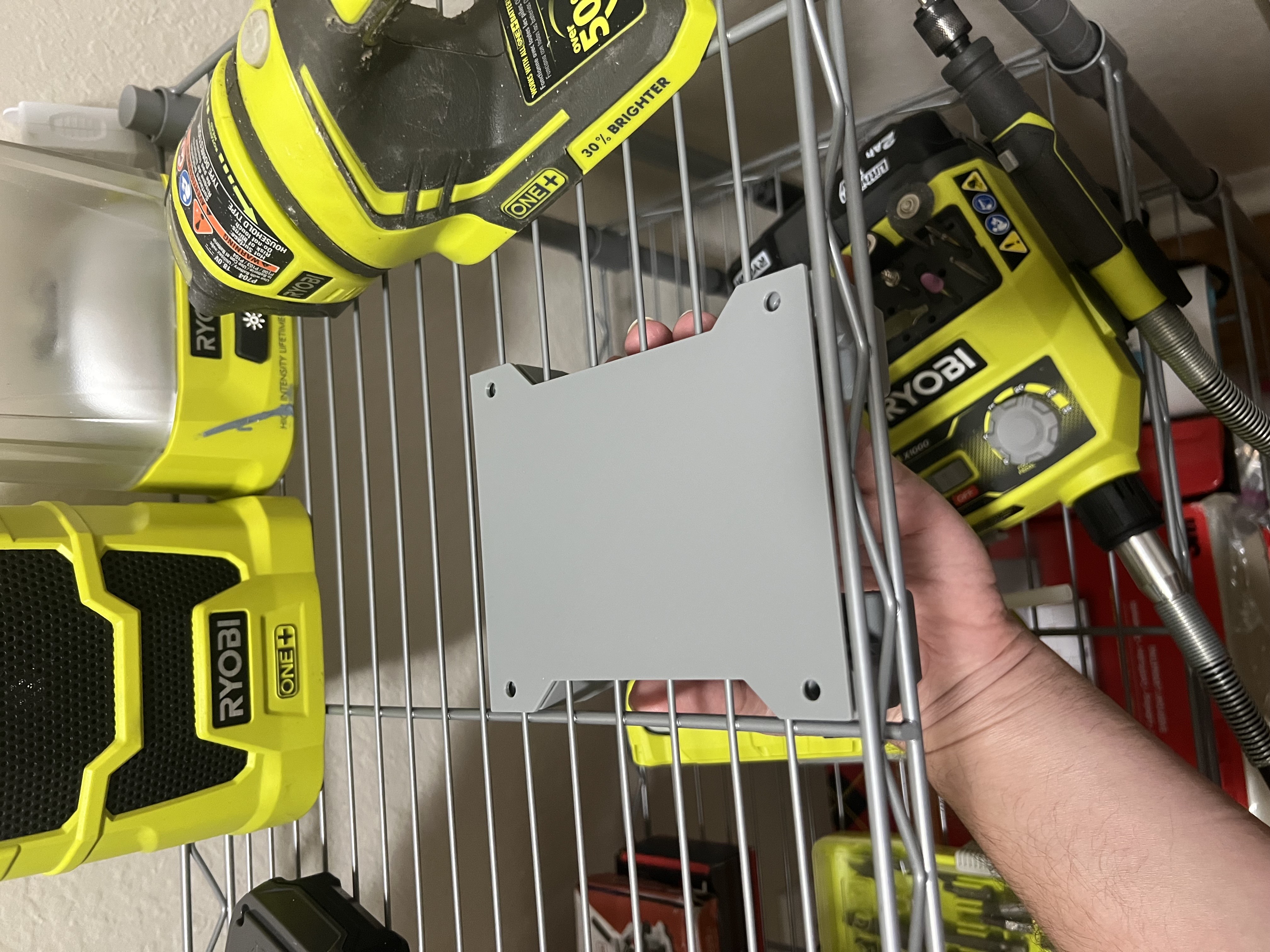 Wire Shelf Hanger Bracket for Ryobi Tool Holder