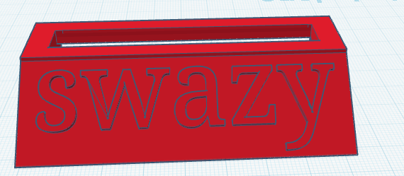 Personal item holder/cord holder with name