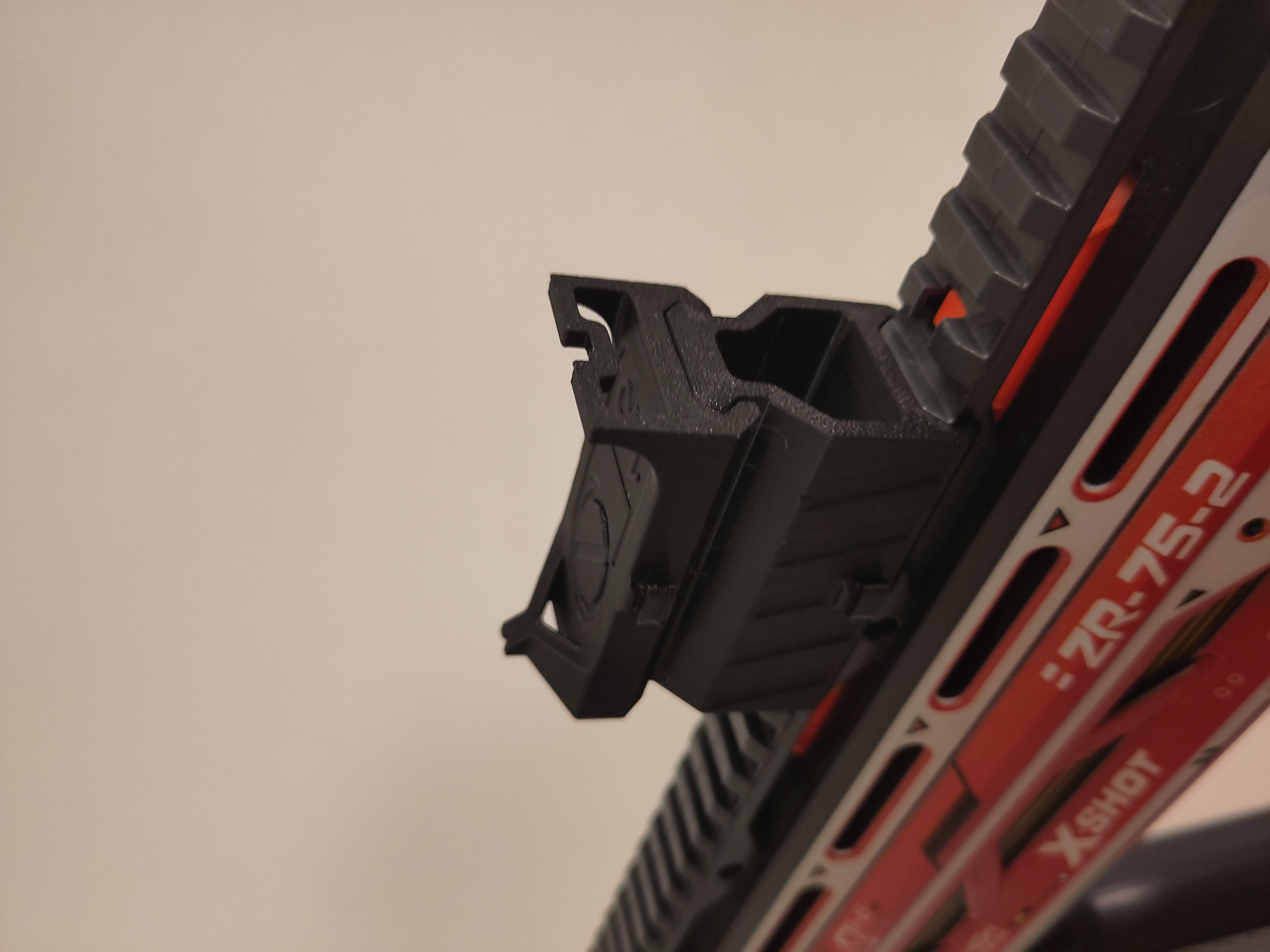 Iron sights for nerf blasters with picatinny rails