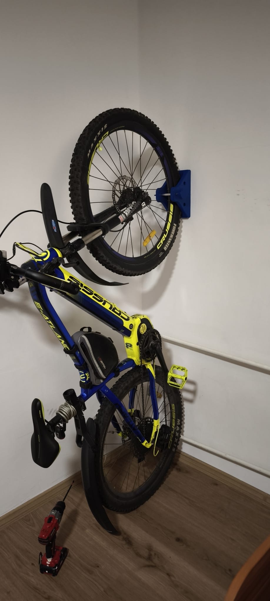 bike holder on the wall