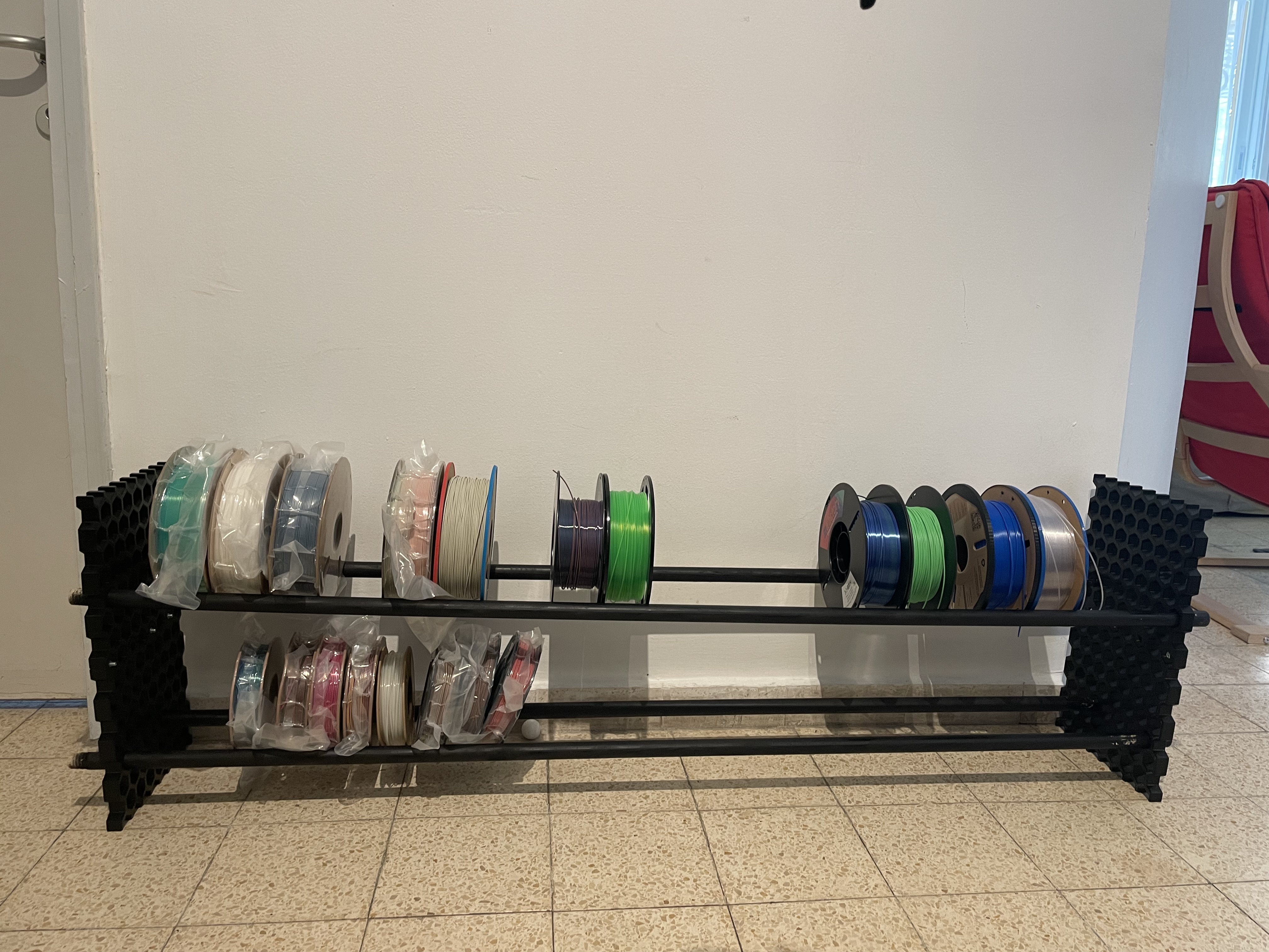 Modular Hexagonal Organizer - Shoe Rack and Spool Holder
