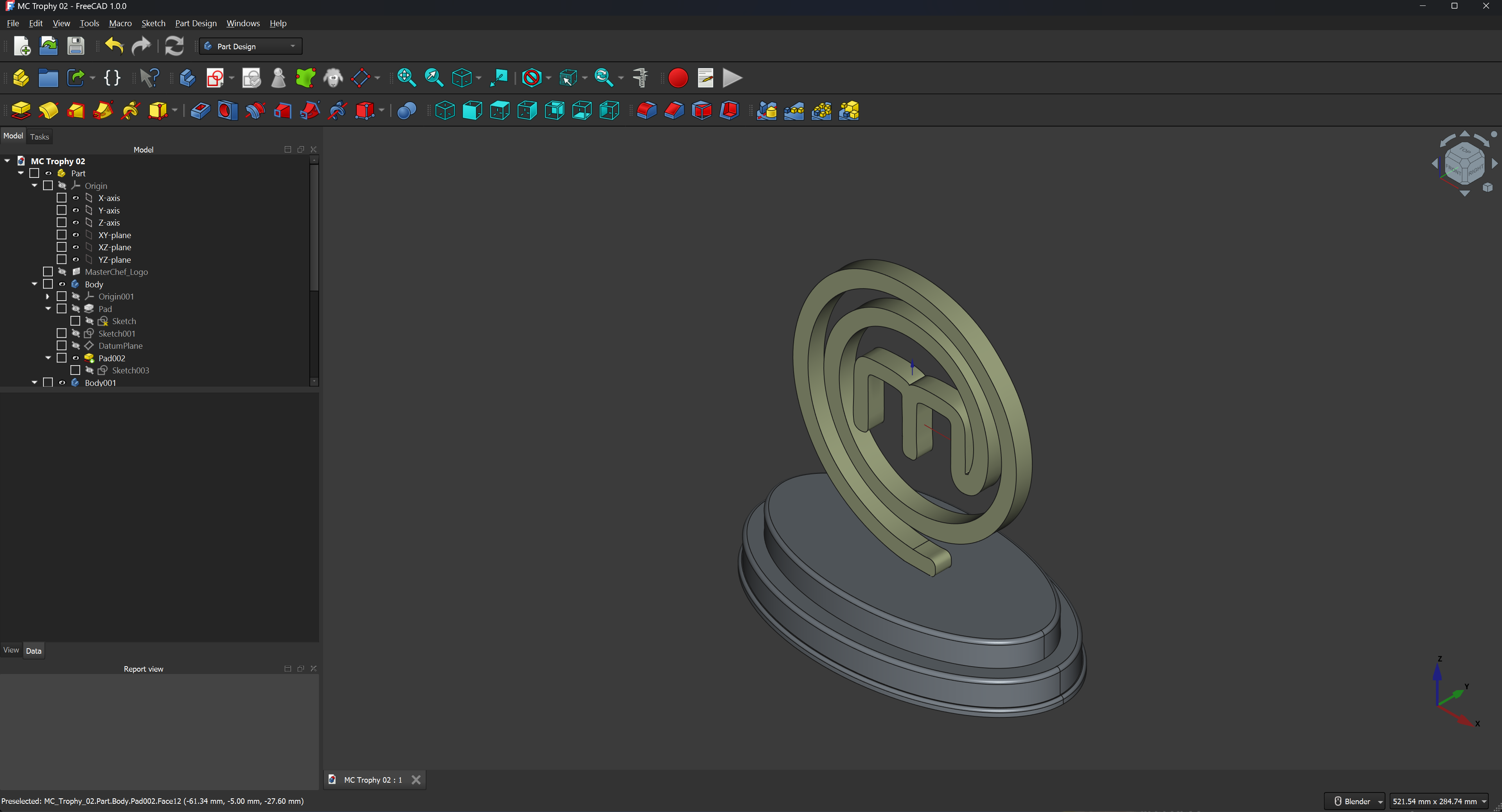 Miniatura 3 do modelo 3D Masterchef Trophy