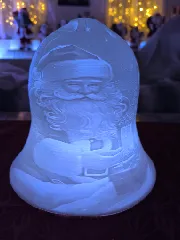 Lithophane Glocke Santa Claus