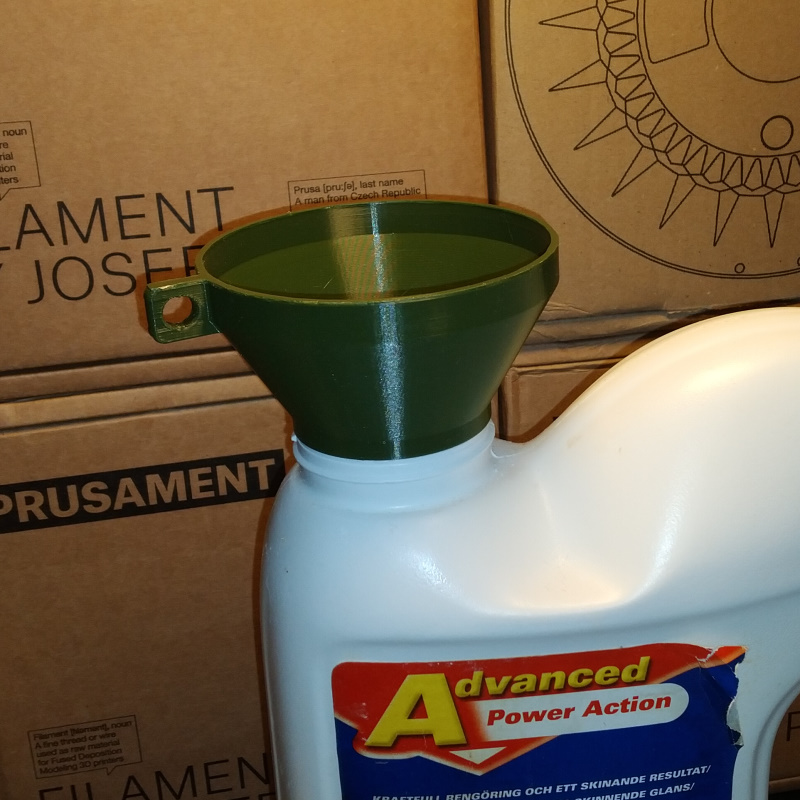 Funnel for dishwasher powder