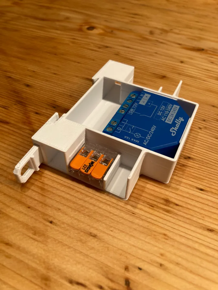 Shelly Hutschienenhalter 1 /1PM DIN Rail Mount Adapter Dual Addon DIN