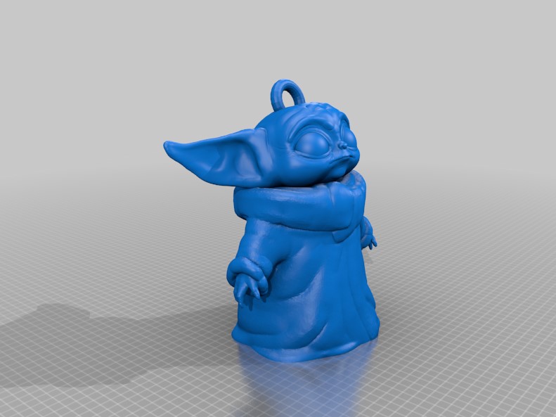 baby yoda keychain