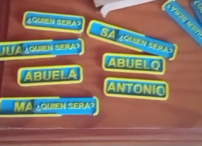 Tarjeta para Amigo Invisible o Secret Santa con el nombre oculto