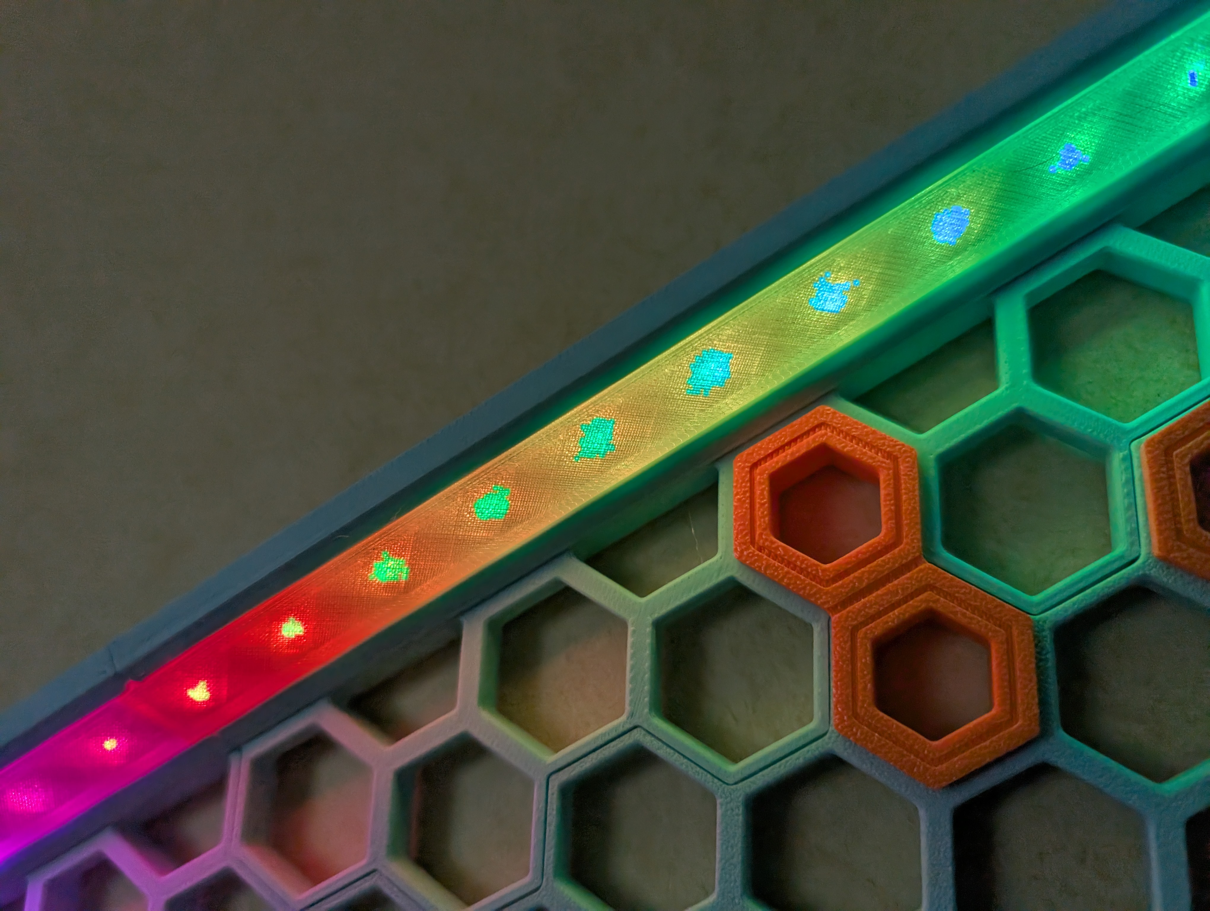 LED Strip profile for honeycomb storage wall - DIFFUSER