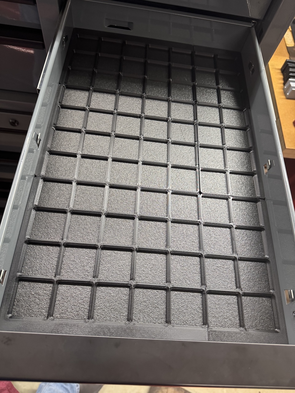Gridfinity base for Harbor Freight US General Series 3 toolbox narrow drawer